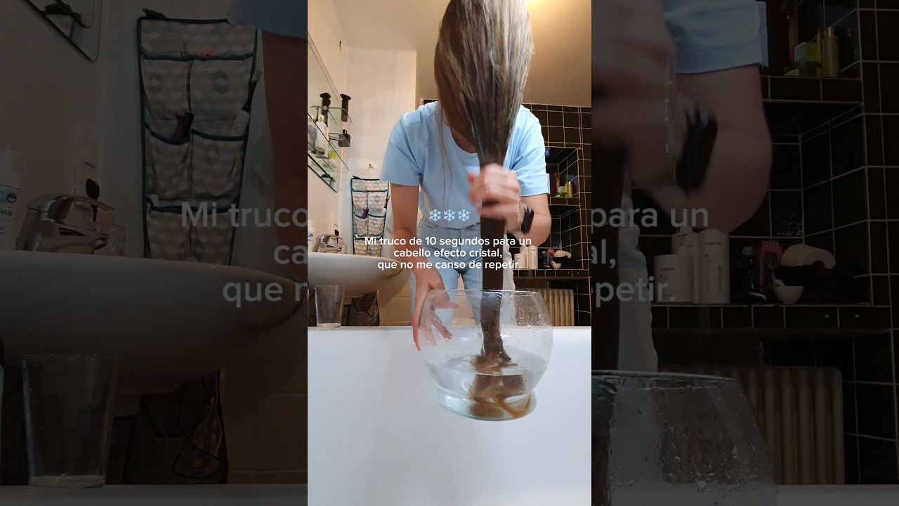 Mi truco de 10 segundos para un cabello efecto cristal, que no me canso de repetir.