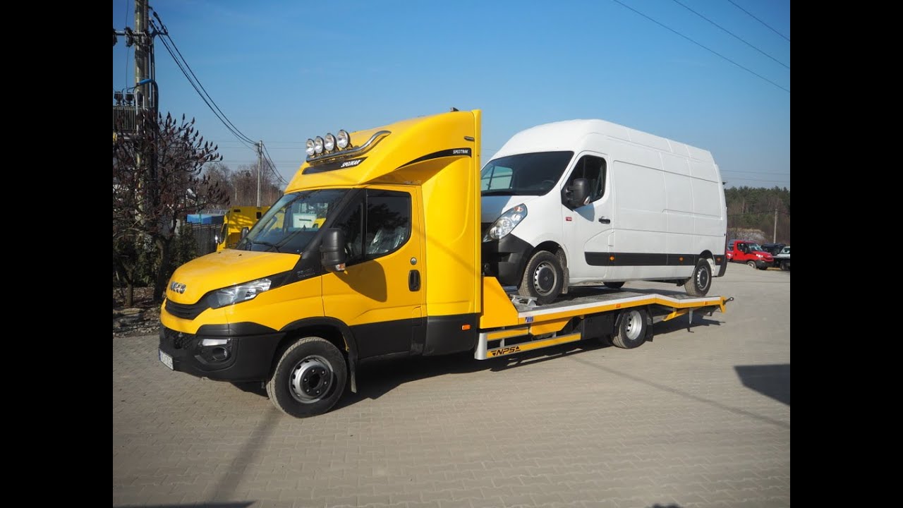 Iveco/NPS Daily z zapadniami hydraulicznymi kół przednich