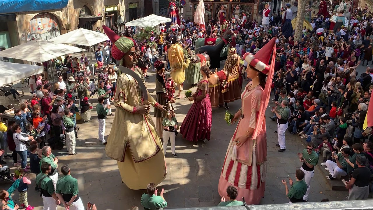 #SJO19 - Cercavila de Festa Major - Ball final amb tots els gegants (II)