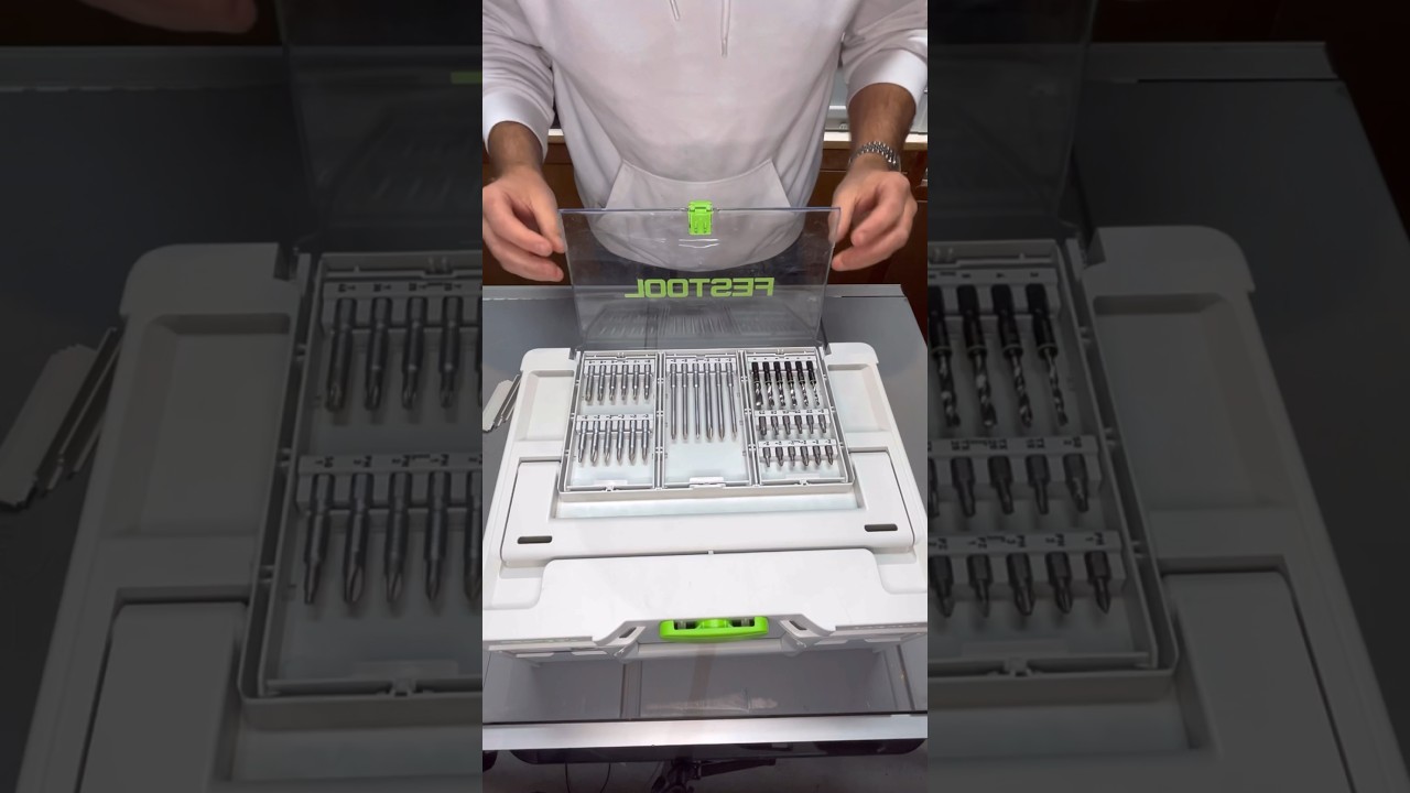 Festool bit cassettes paired with the CXS18 lol