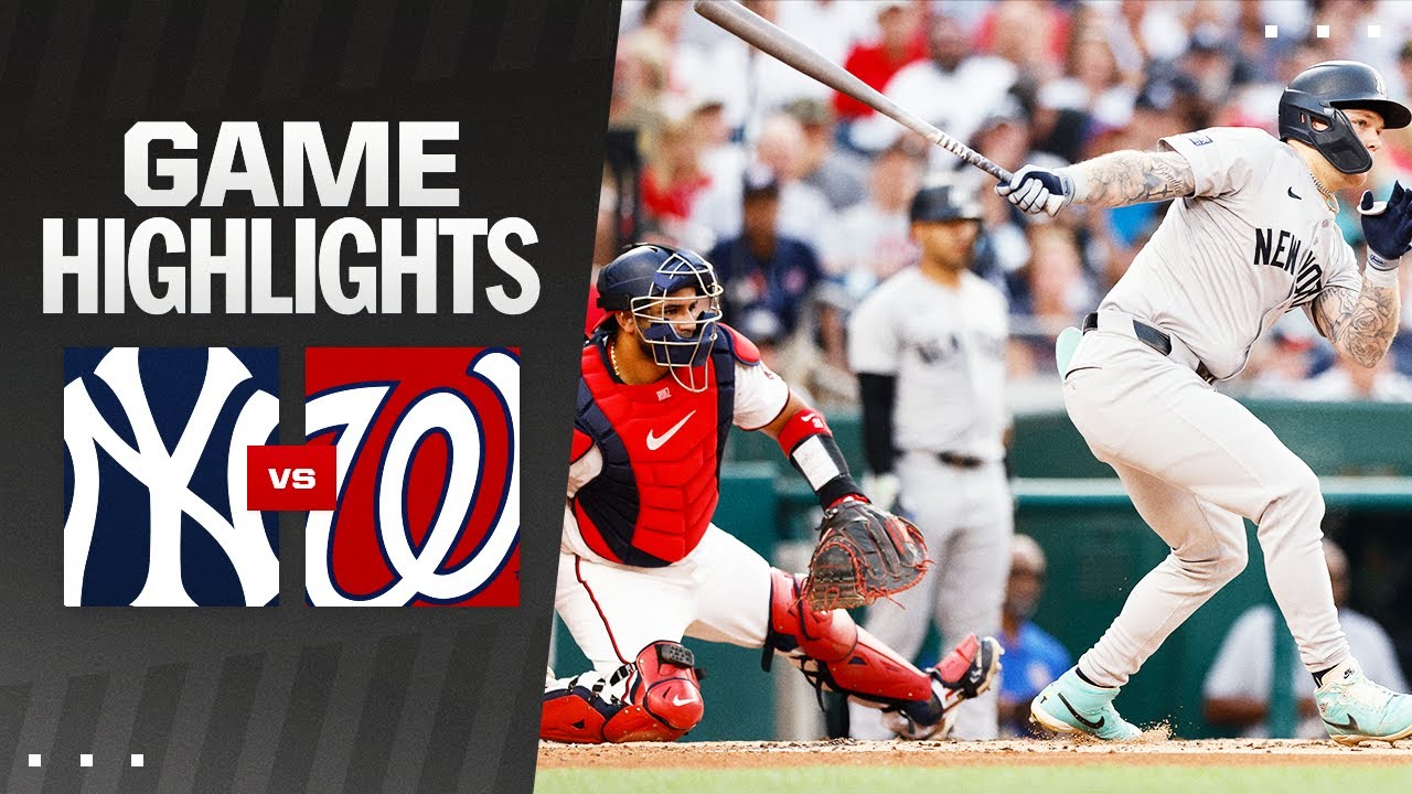 Yankees vs. Nationals Game Highlights (8/26/24) | MLB Highlights