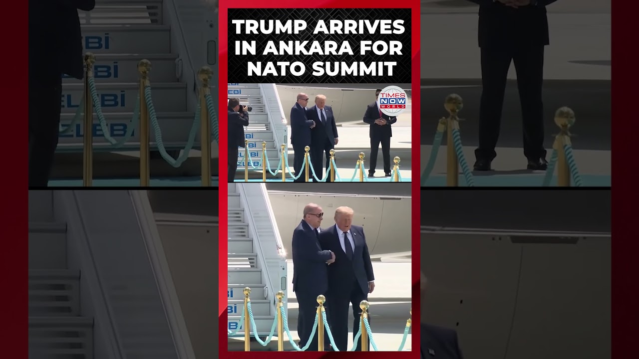 WATCH: Trump Lands in Ankara for High-Stakes NATO Summit Amid Alliance Chaos! | Times Now World
