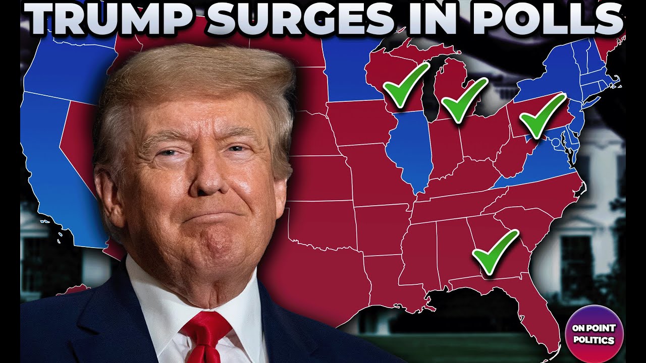 2024 ELECTION BASED ON THE LATEST POLLING AVERAGES...(2024 MAP PROJECTION)