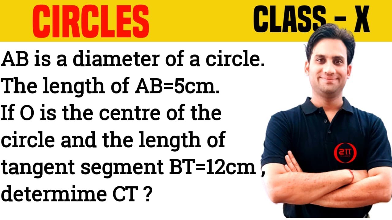 In the given figure, AB is a diameter of the circle. The length of AB = 5 cm. If O is the center of