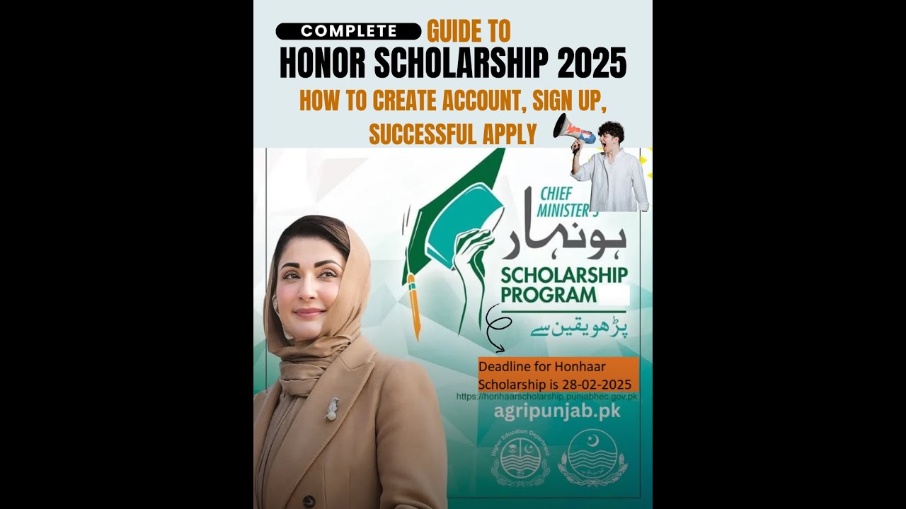 Honhaar Scholarship 2025 Phase 2 Full Application Guide  Create Account Sign In & Apply&nbsp;Step-by-Step