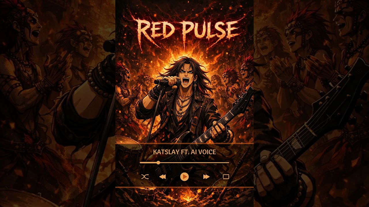  RED PULSE🩸🔥 ~ KATSLAY FT. AI VOICE #Metal #Fusion #Rhythm #Chaos