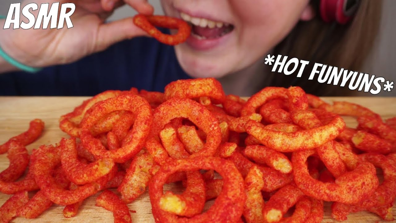ASMR HOT FUNYUNS (No Talking) EATING SOUNDS