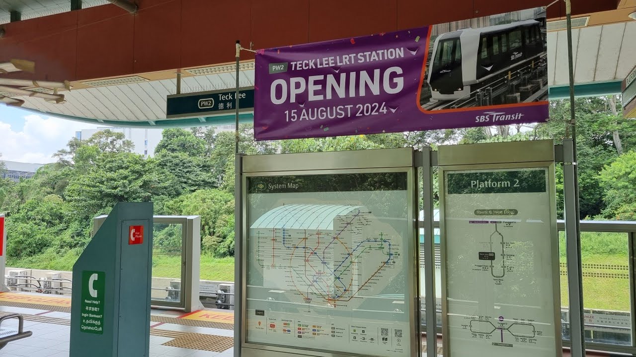 SBS Transit Punggol LRT: Teck Lee Station - First Day