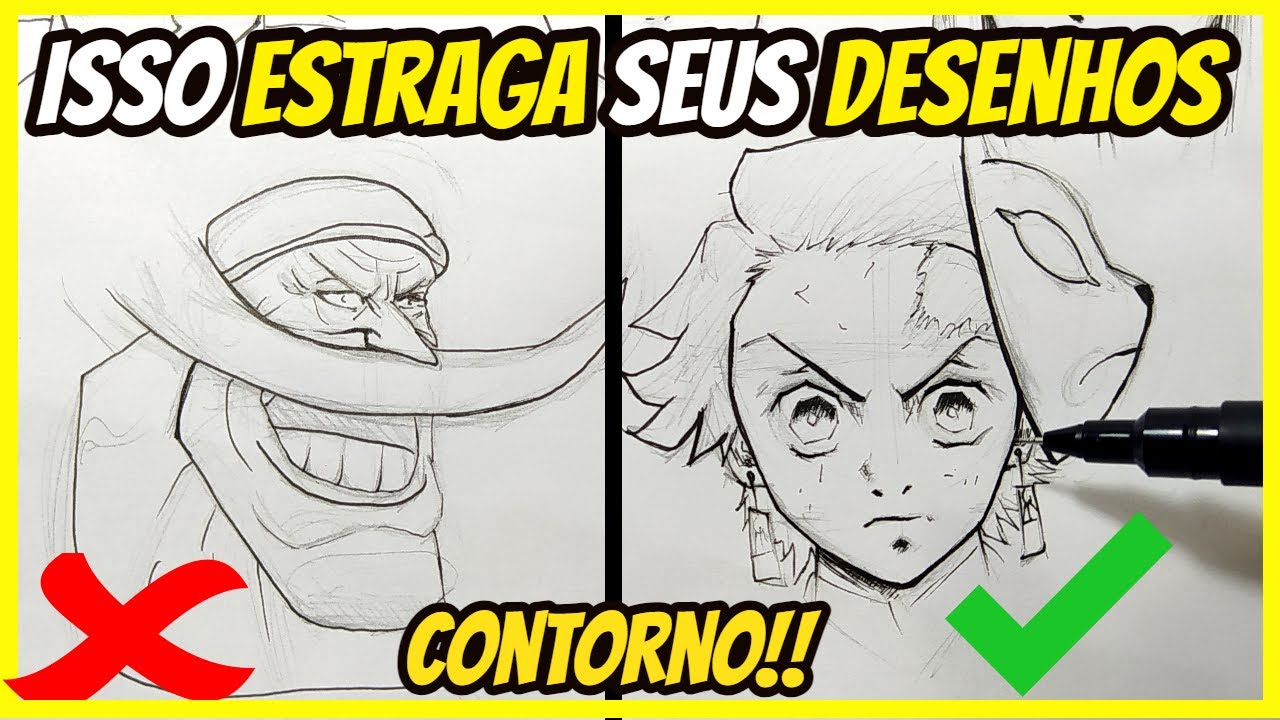 NUNCA CONTORNE seus desenhos (ARTE FINAL como fazer)