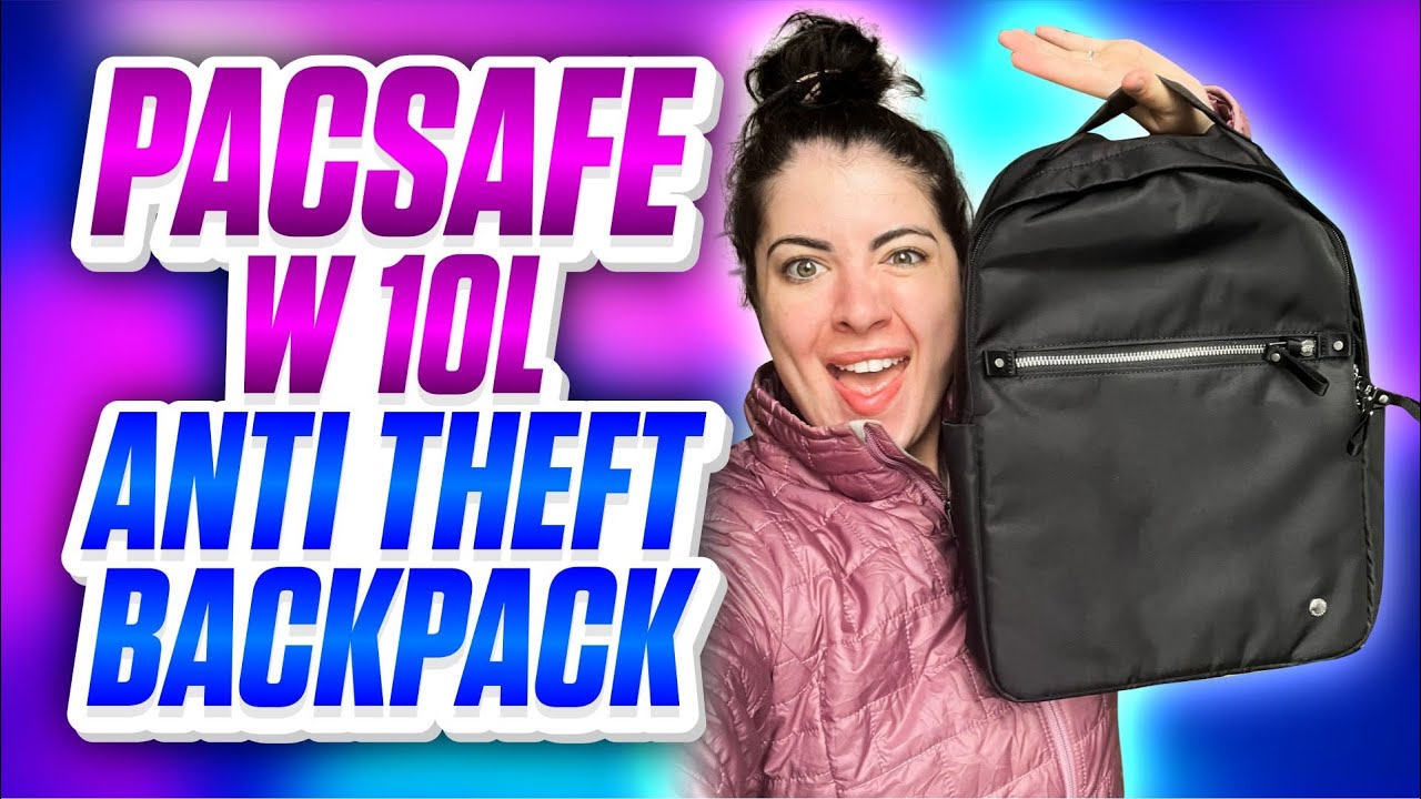 A PERFECT Personal Item bag! (Pacsafe Women's 10L Anti Theft Backpack Review)