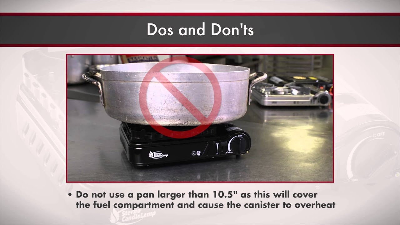 Sterno Products | How to Safely Operate Your Sterno Butane Stove