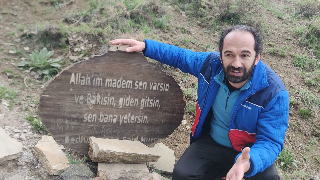 Bediüzzaman Said Nursî Erek Dağında kaldığı yere gittim. Van Erek Dağı, zernabat suyu, Erek Dağı