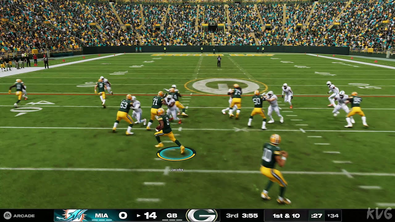 Madden NFL 25 - Miami Dolphins vs Green Bay Packers - Gameplay (PS5 UHD) [4K60FPS]