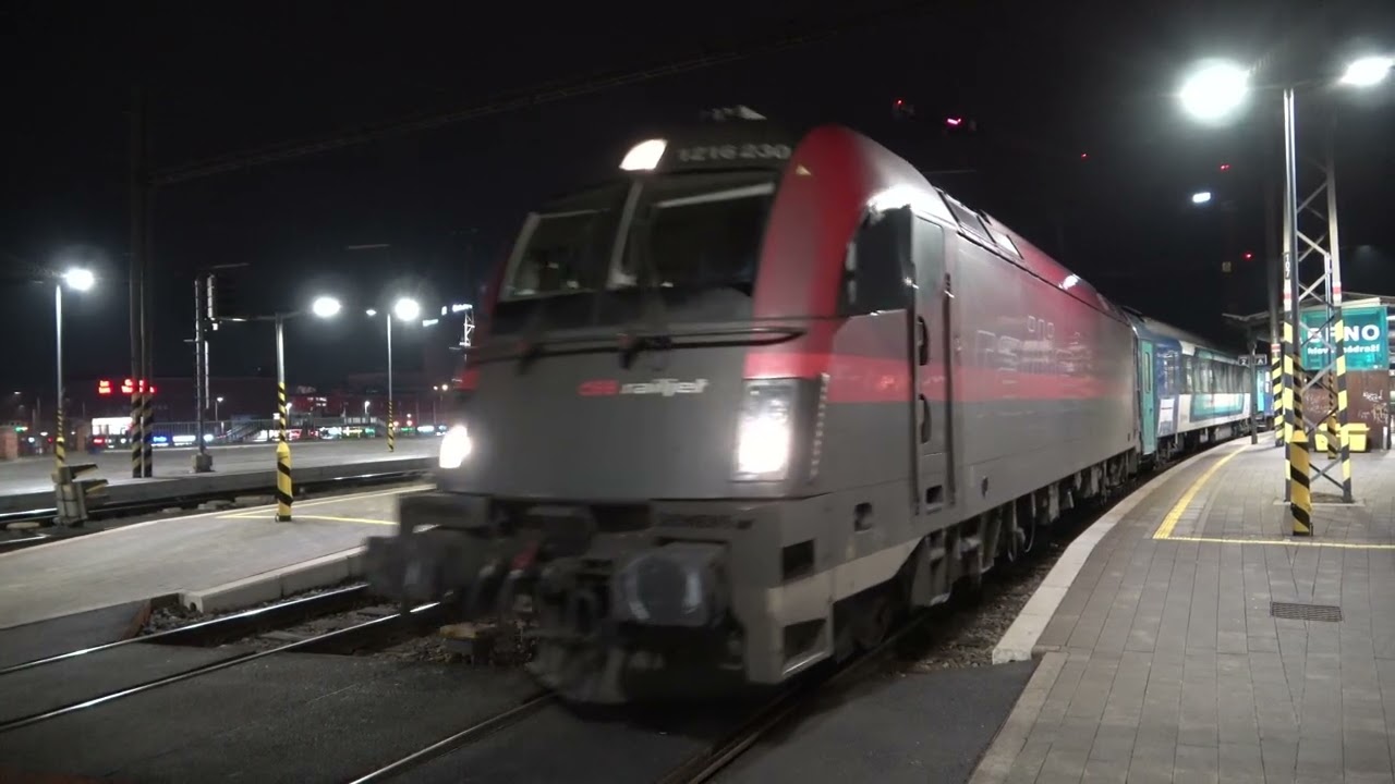 NJ 456 nightjet odjezd Brno hl.n.