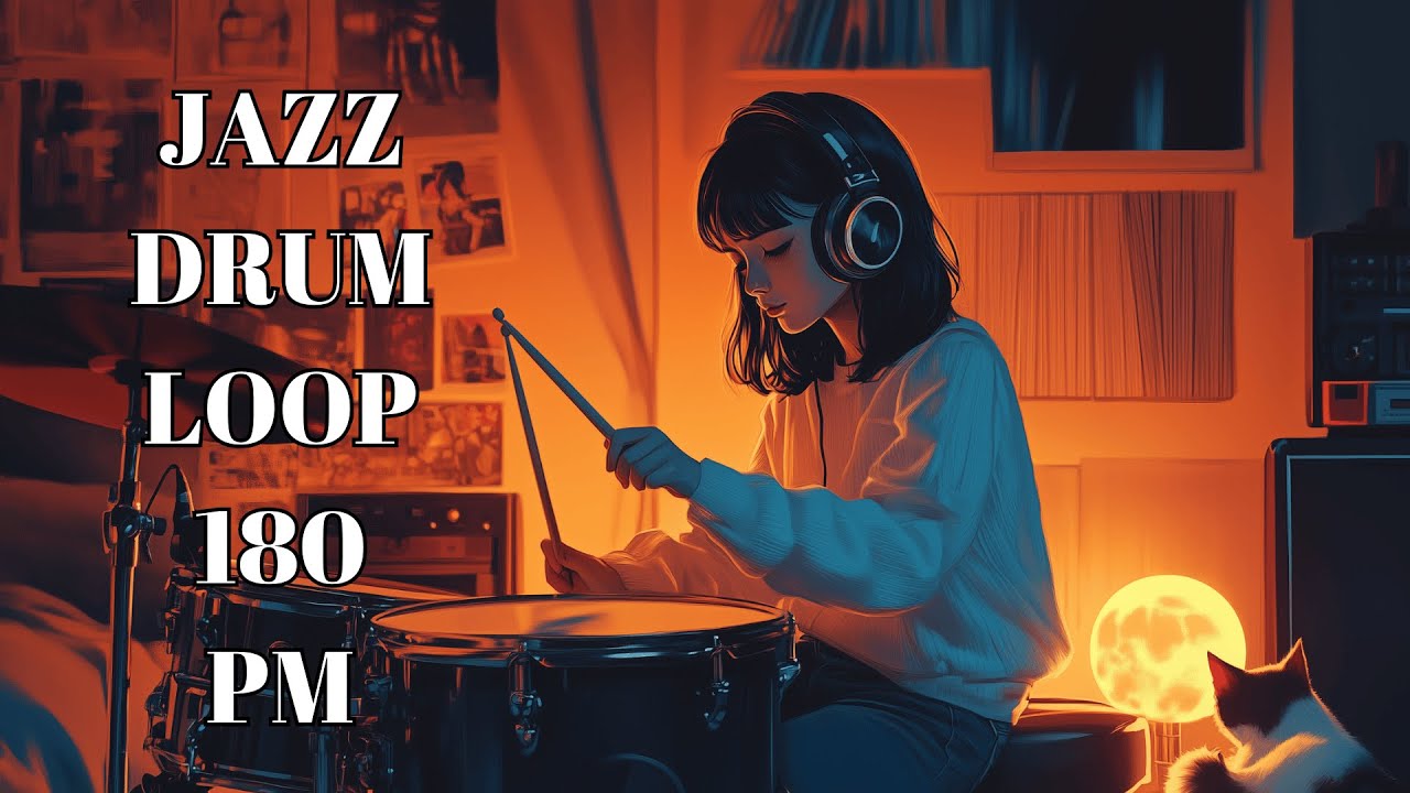 Jazz Drum Loop – 180 BPM | Drums Only Backing Track