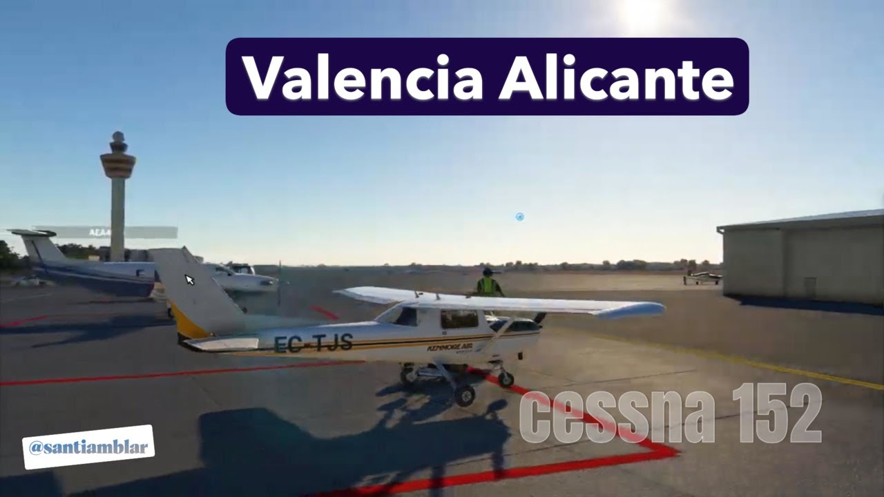 Vuelo Valencia a Alicante #cessna152  #aviation #msfs2020