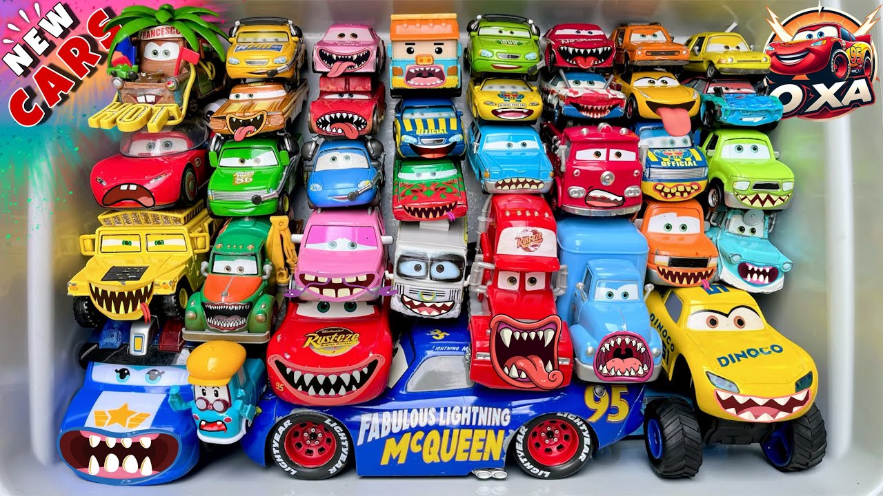 Disney Pixar Cars Unboxing Review | Lightning McQueen, Tow Mater, Chick Hicks, Sally Carrera, Cruz
