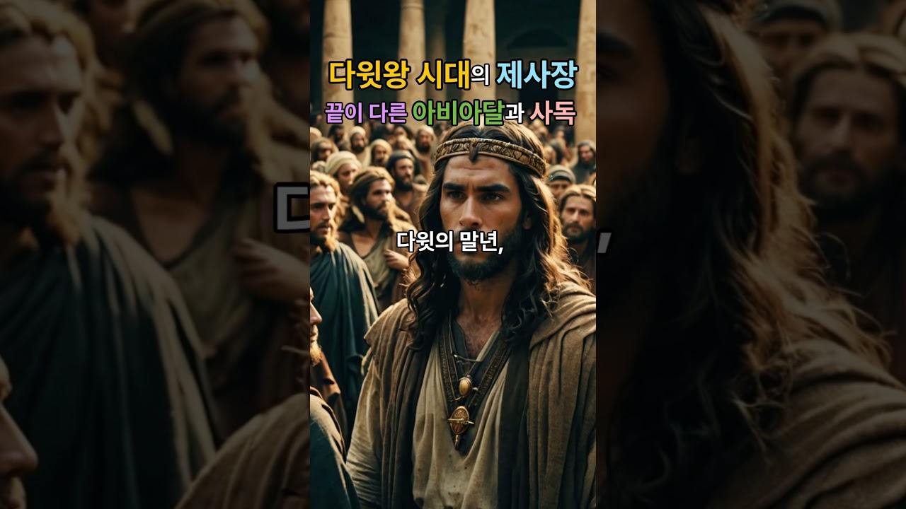다윗왕 시대의 제사장 - 끝이 다른 아비아달과 사독 #성경 #성경인물 #성경이야기 #제사장 #사독 #아비아달