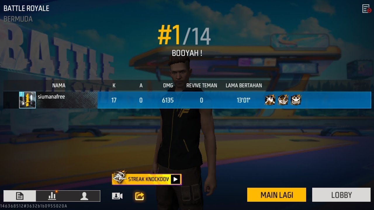 Baru nyoba lagii langsung 1 vs squad turun di peak!!! - free fire 