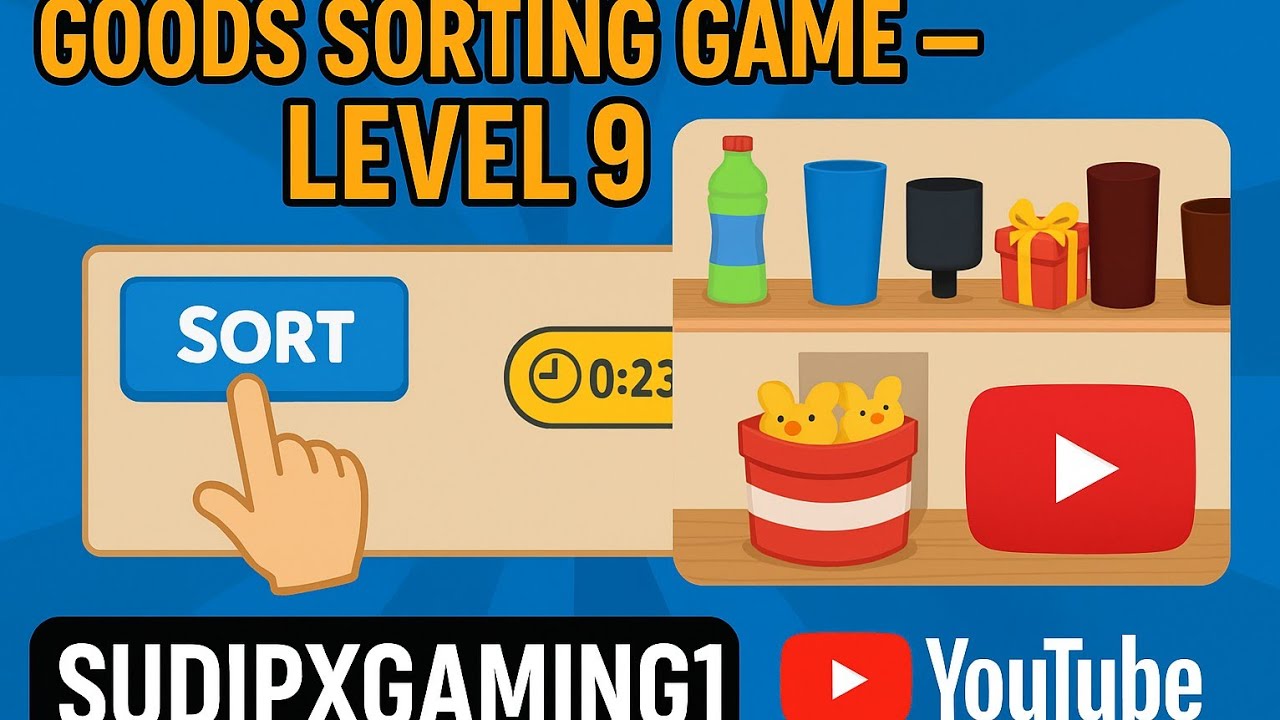 Goods Sorting Game&ndash;Level 9 Challenge Begins! 🎮📦#GoodsSortingGame #SpeedTest #SortingMaster #sorting 
