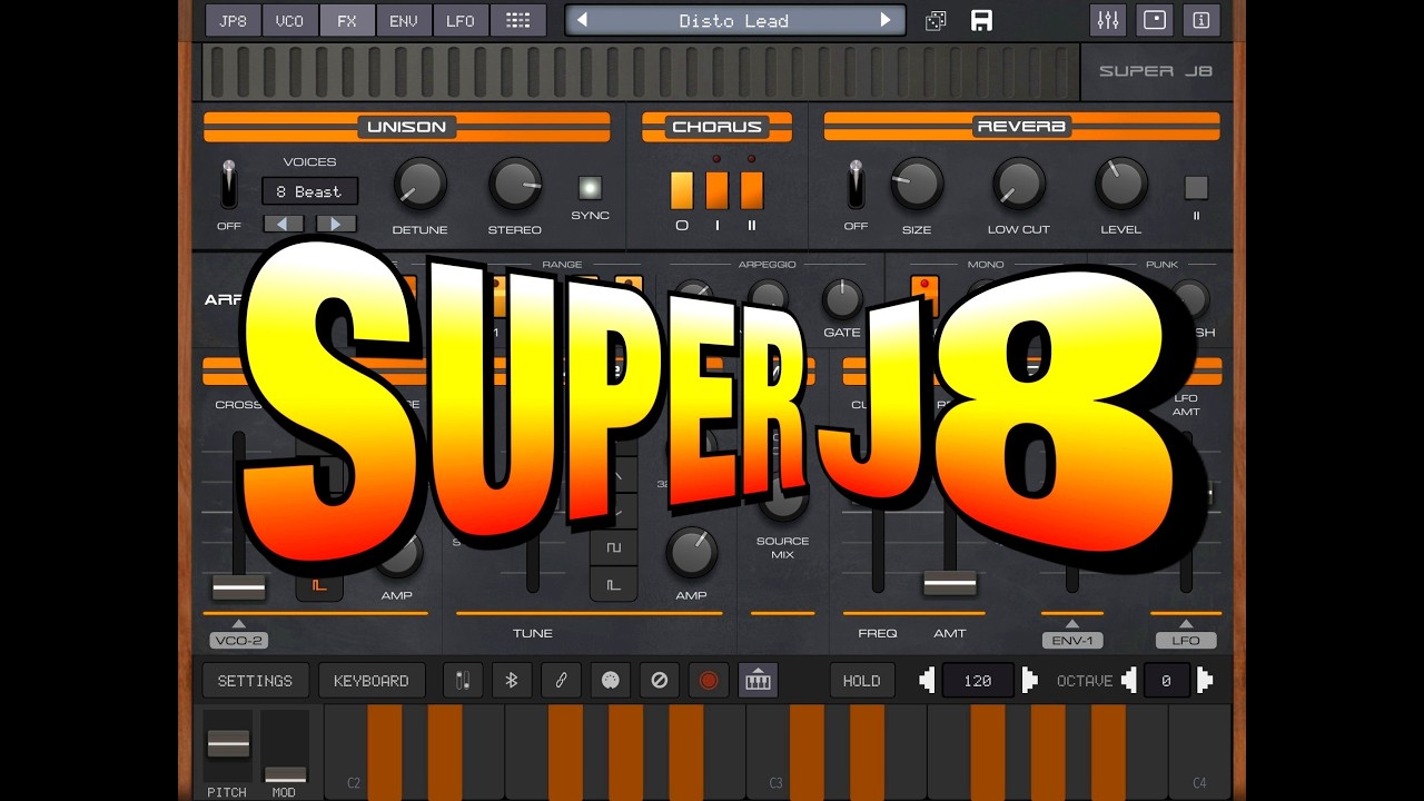Super J8  - Analog Vintage Synth - Inspired by The Jupiter 8 - Let's Check it Out - iPad