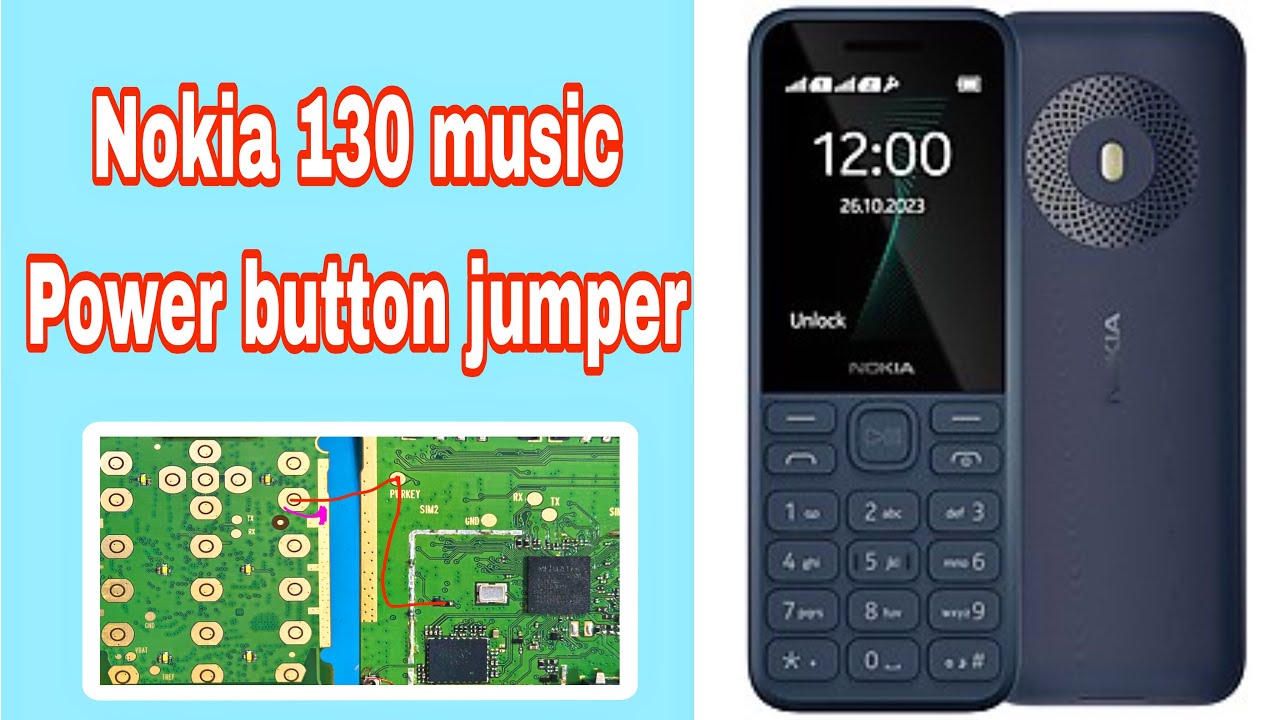 Nokia ta 1576 power button not working / Nokia ta 1576 power button jumper / Nokia 130 music 