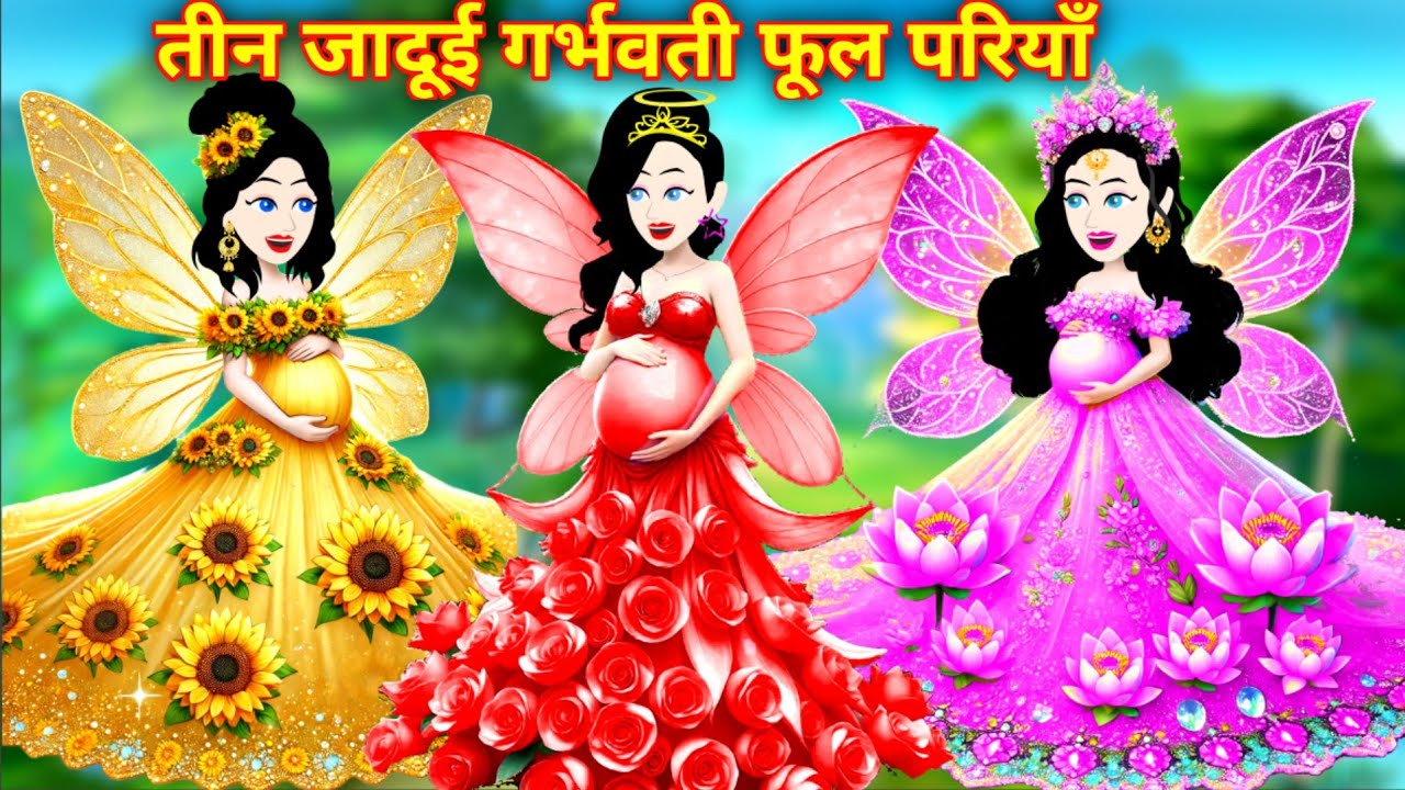 Hindi Kahani | जादूई तीन गर्भवति फूल परियां | Pariyon Ki Kahani | Jadui Kahani | Magical Story
