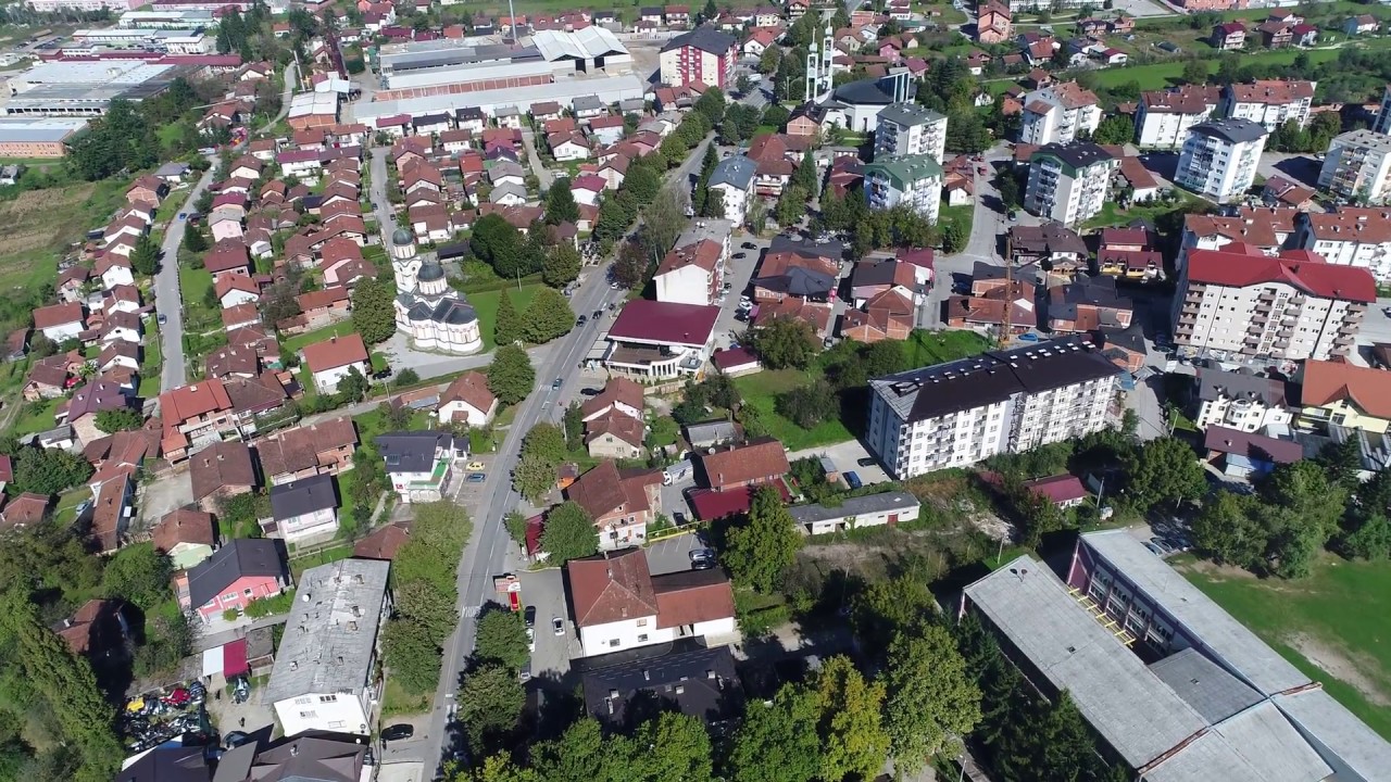 ,,Kotor Varos,, Bosna i Herzegovina ,, Snimak iz Zraka