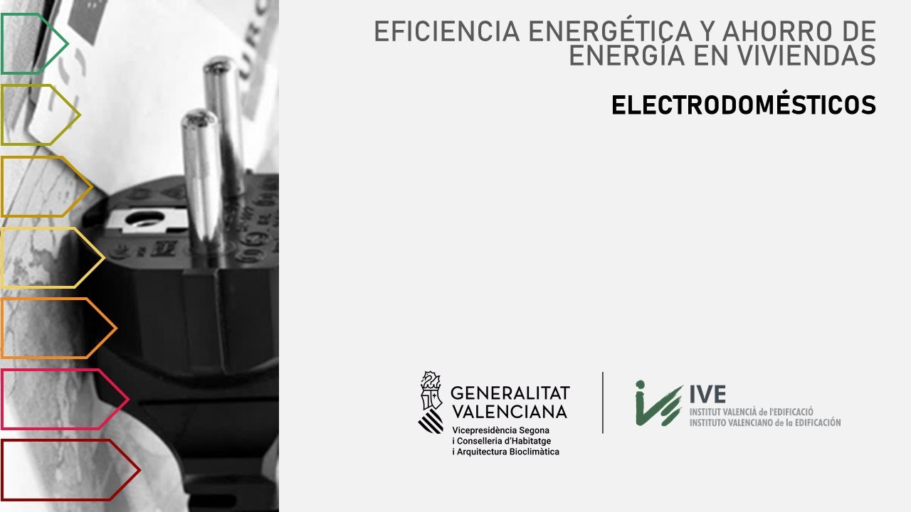 Eficiencia energética y ahorro de energía en las viviendas: Electrodomésticos