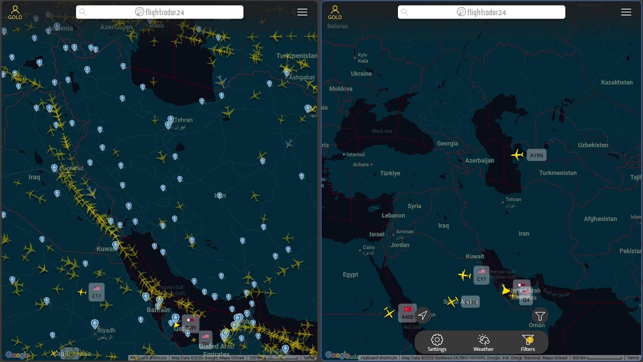 Live Flight Radar | Real-Time Air Traffic | Live | IRAN