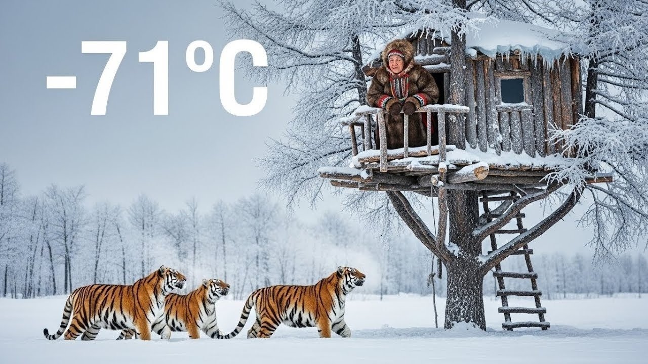 A −71°C Night in Yakutia | Survival as Siberian Tigers Roam Nearby