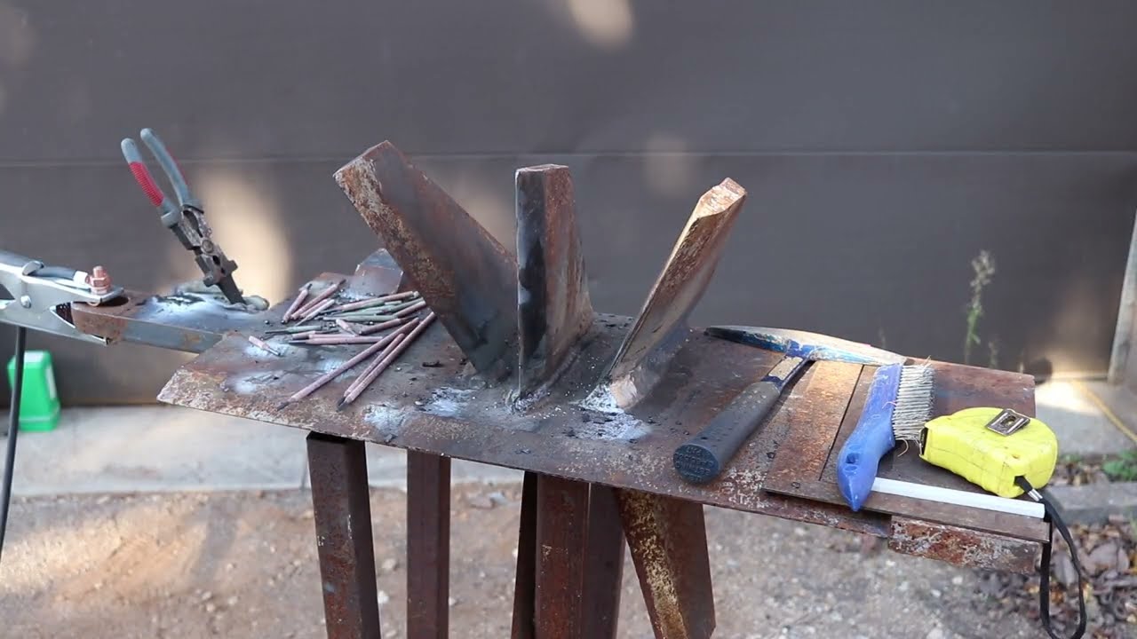 Welding an 8 way splitting wedge with the new HTP Inverarc 160 PLUS