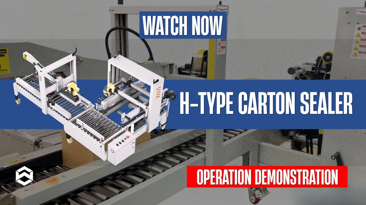 WIN-WIN PACK Operation Demonstration | H-type Carton Sealer | Step-by-Step Setup and Startup