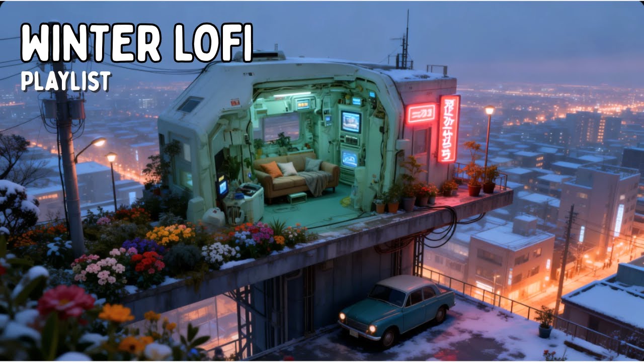 Snowy Night Lofi Playlist — Chill Beats for Relax, Focus, Holiday, Study and Deep Coding