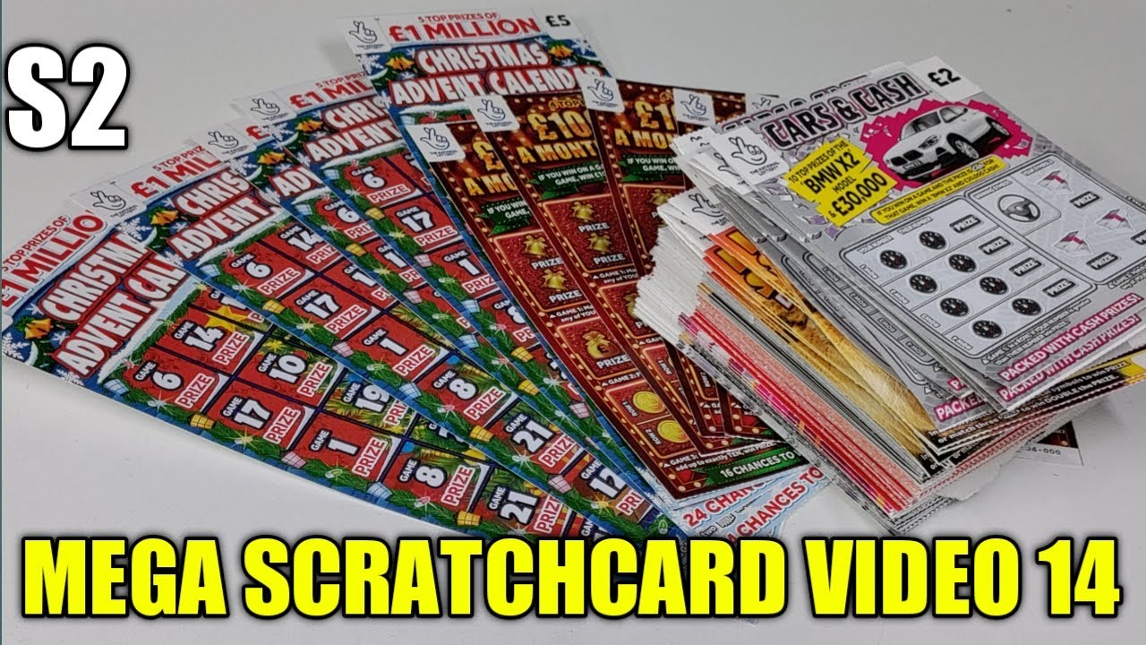SCRATCHCARD MEGA VIDEO 14 S2 £300