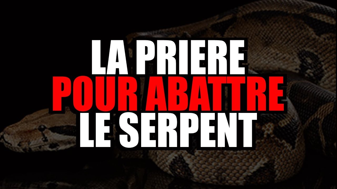LA PRIERE POUR ABATTRE LE SERPENT QUI DÉRANGE VOTRE VIE