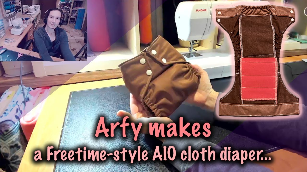 Arfy makes a Freetime-style AIO cloth diaper…