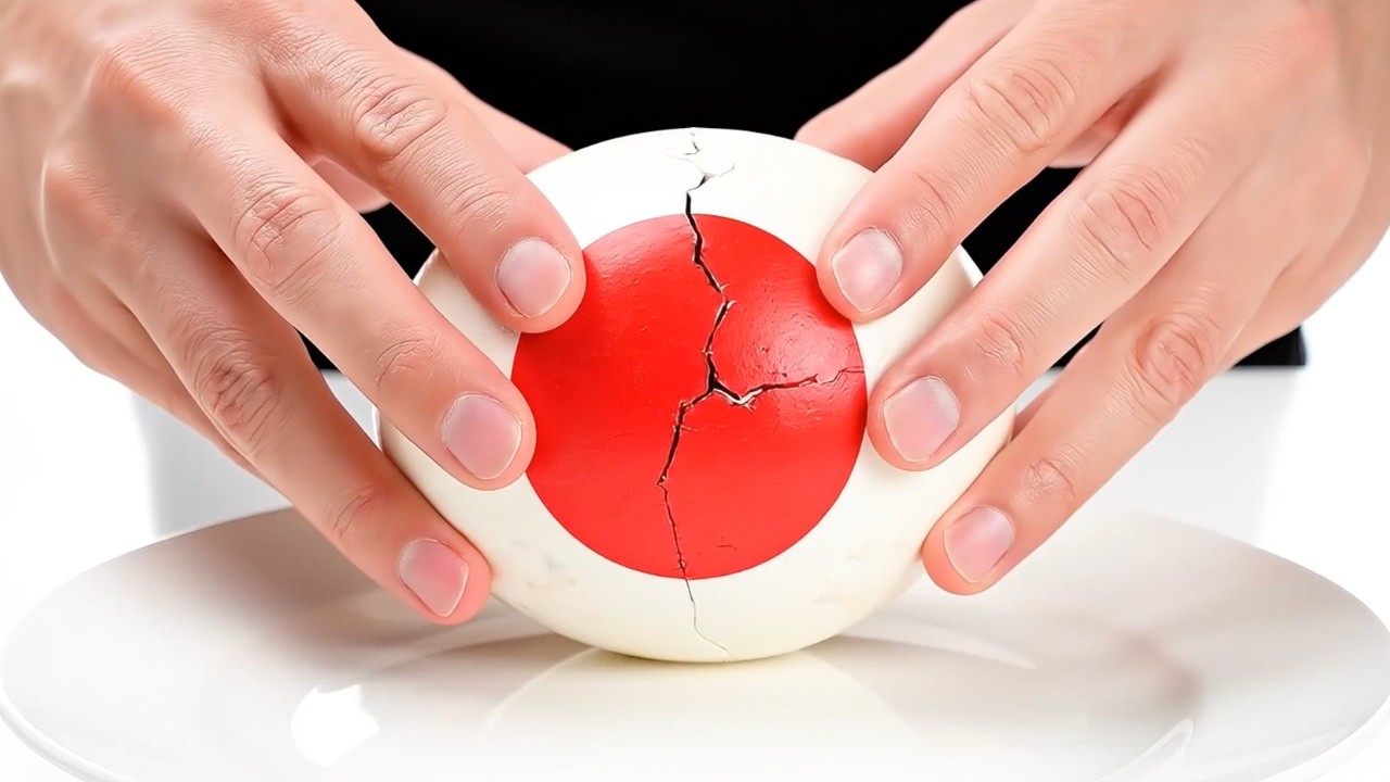 What’s Inside the Flag Egg? 🌍 Satisfying Food ASMR Reveal