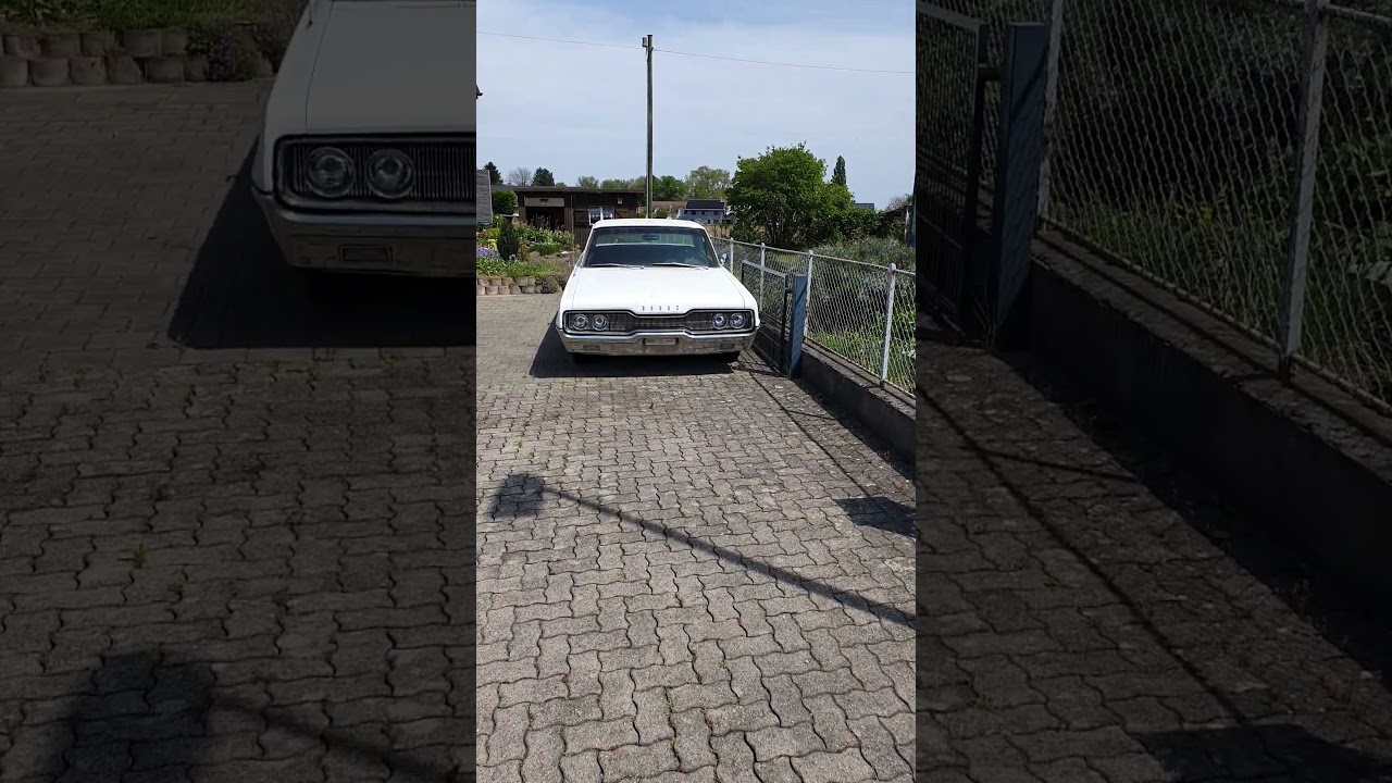 Old Dodge US car filmed in Egnach, Switzerland.