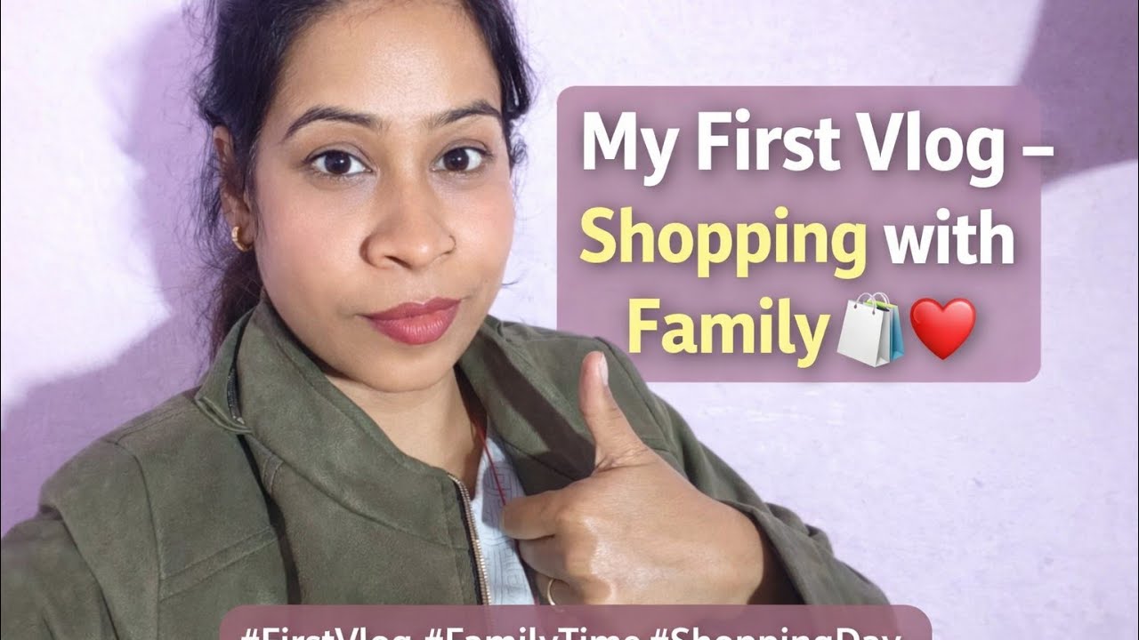 My First Vlog – Shopping with Family 🛍️❤️#short#ytshort#viral