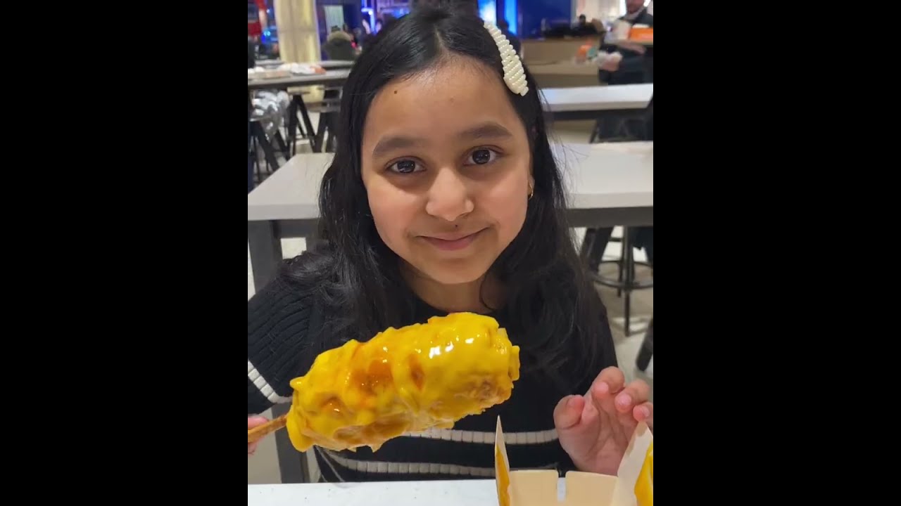 Samara and her favourite food January 2025