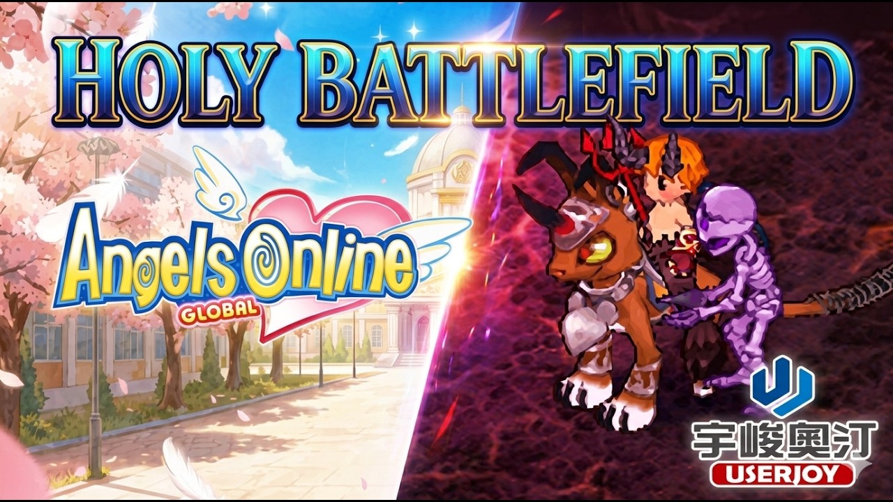 HOLY BATTLE FIELD WITH NEW SYSTEM || NEW ANGEL ONLINE GLOBAL SERVER