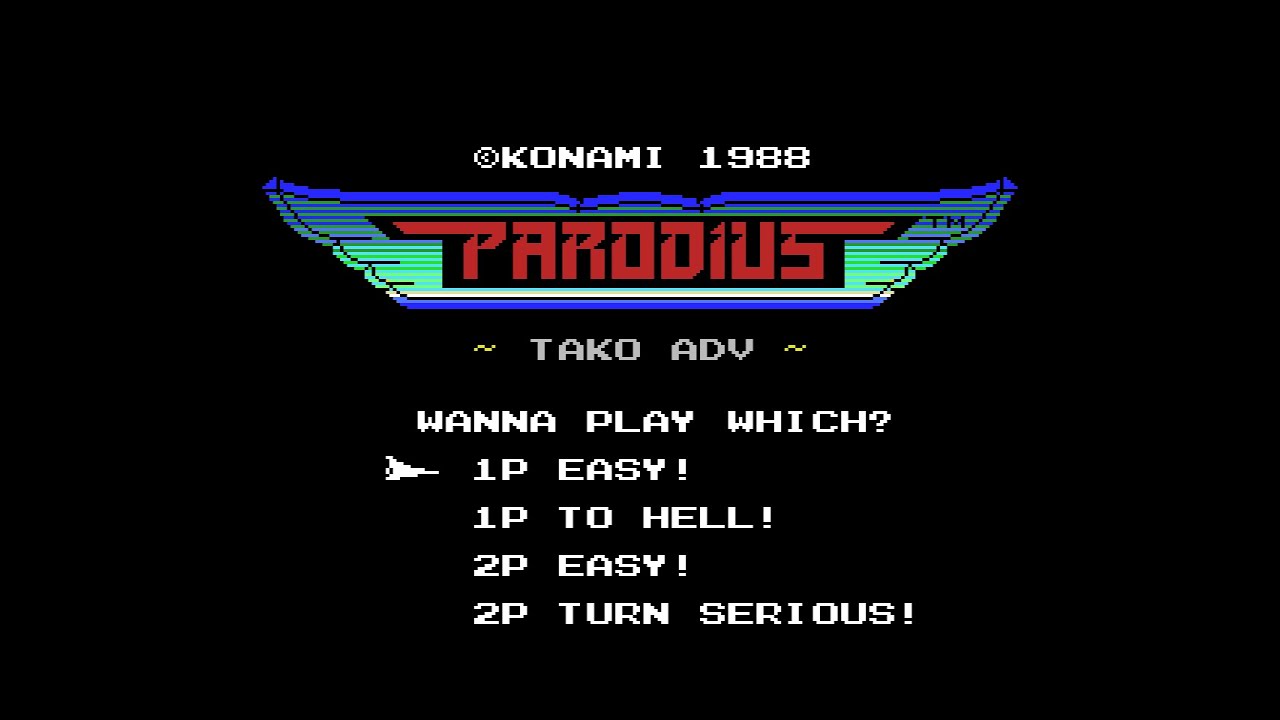 Parodius～The Octopus Save The Earth · パロディウス ～タコは地球を救う～. MSX/SCC. Konami 1988. Full Playthrough