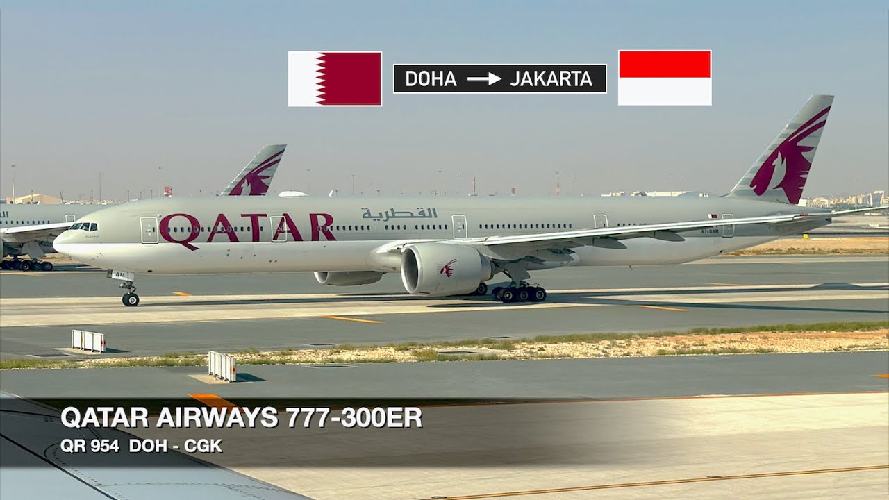 WORLD-CLASS SERVICE WITH A VINTAGE TOUCH! | Qatar Airways 777-300ER | Doha ✈ Jakarta | Economy
