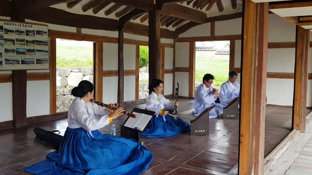 학포공 양팽손 부조묘 제사 때 연주