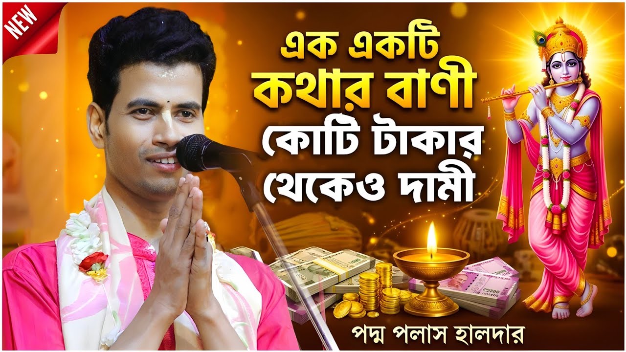 একটি একটি কথার বাণী কোটি টাকার থেকেও দামী ||  Padma Palash kirtan 2026 || পদ্ম পলাস হালদার কীর্তন