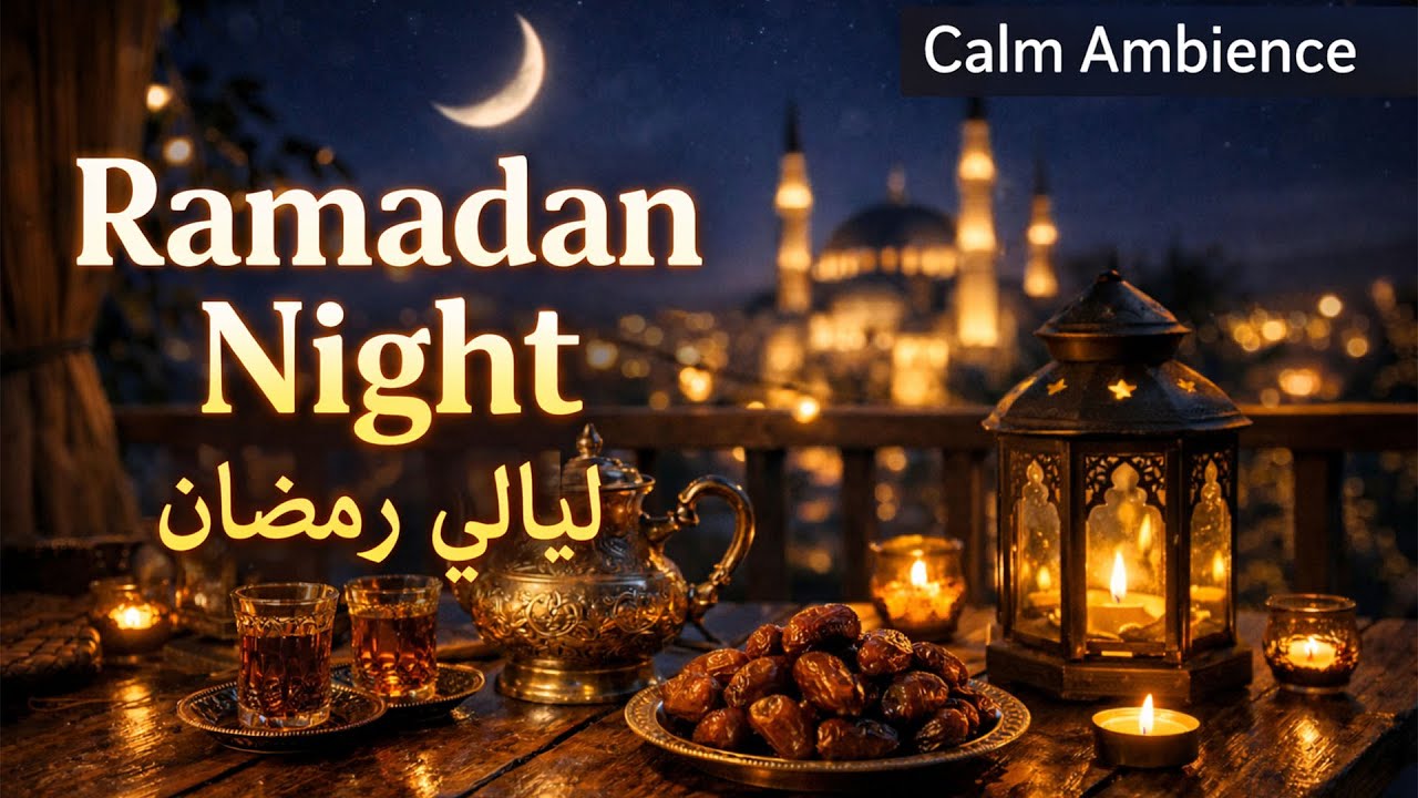 🌙 Ramadan Night Ambience  Calm Islamic Background Music for Relaxation