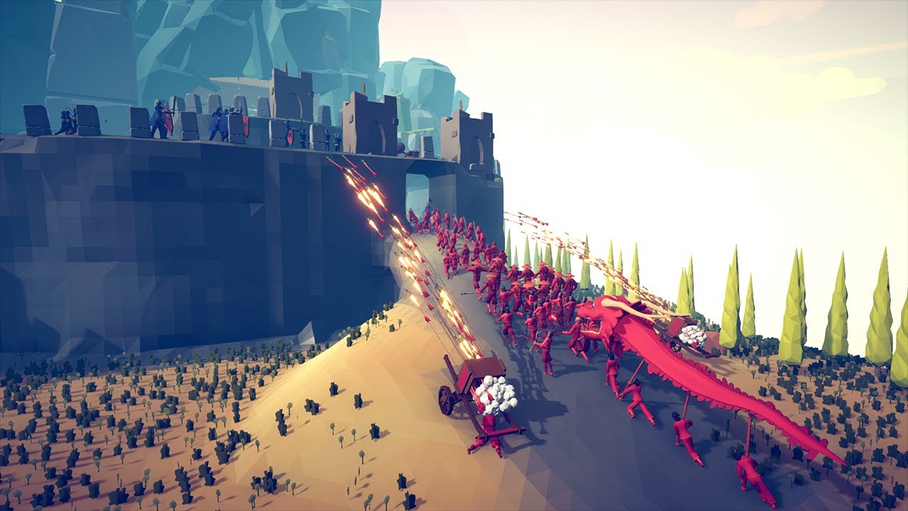 MEDIEVAL FACTION vs OTHER FACTIONS 👑 Stone Palace | Totally Accurate Battle Simulator TABS