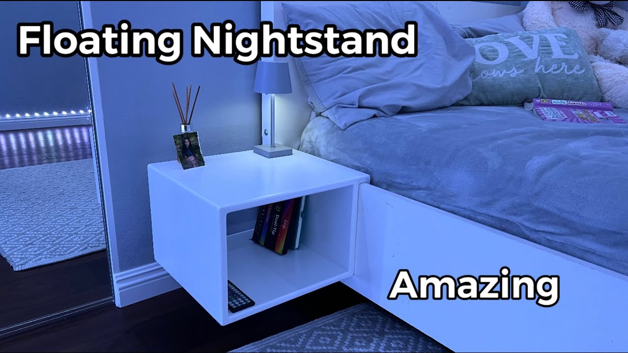 How to Make a Floating Nightstand || DIY