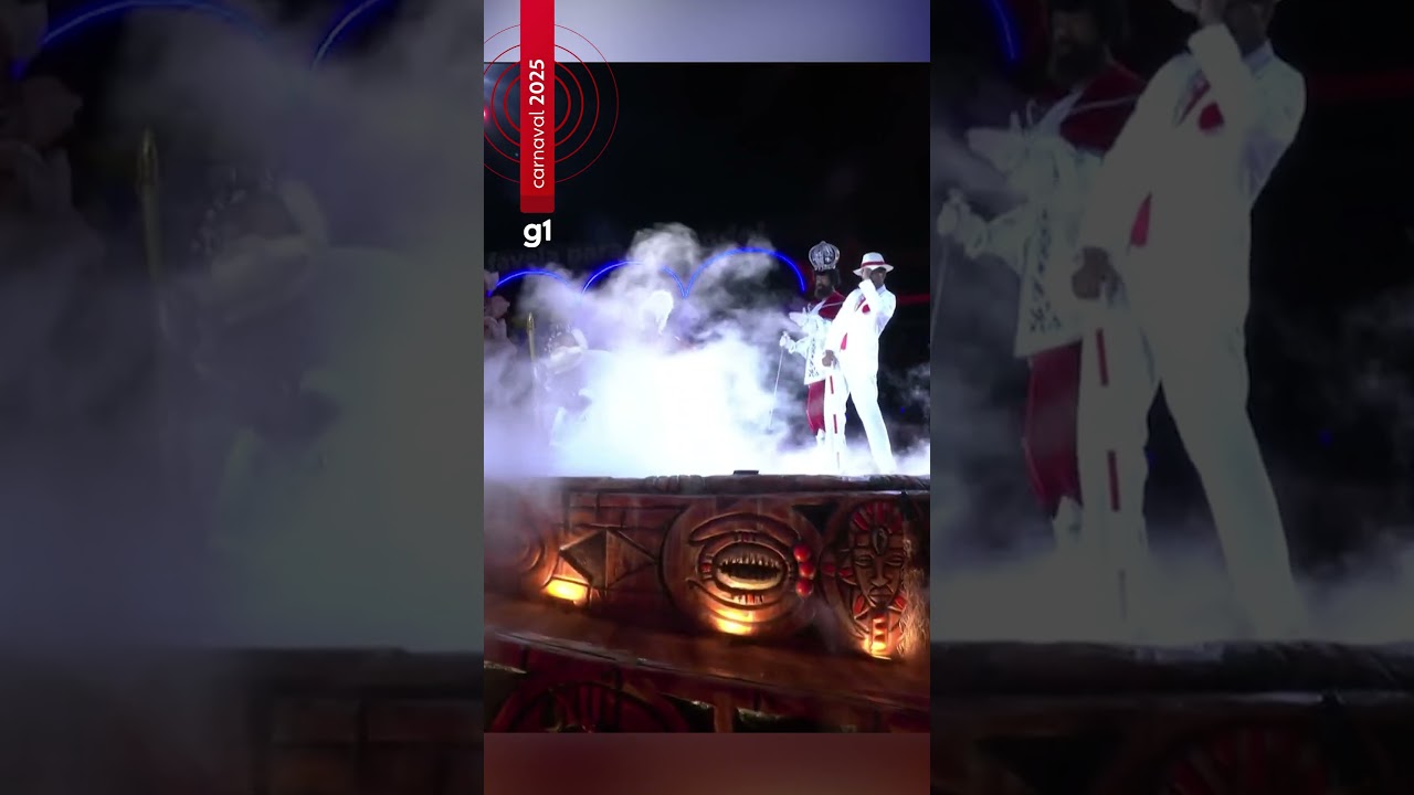 Comiss&atilde;o de frente da Salgueiro 'incendeia' a Sapuca&iacute; #g1 #carnavalnog1